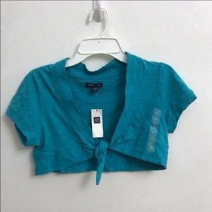 NWT Girls 12 GapKids cropped blue jacket